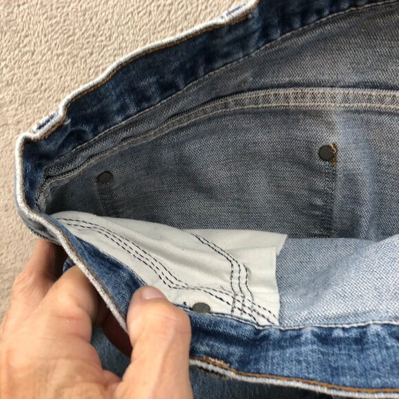 Wrangler Men's Blue Denim Jeans 38x32 Vintage American Made - Picture 8 of 13